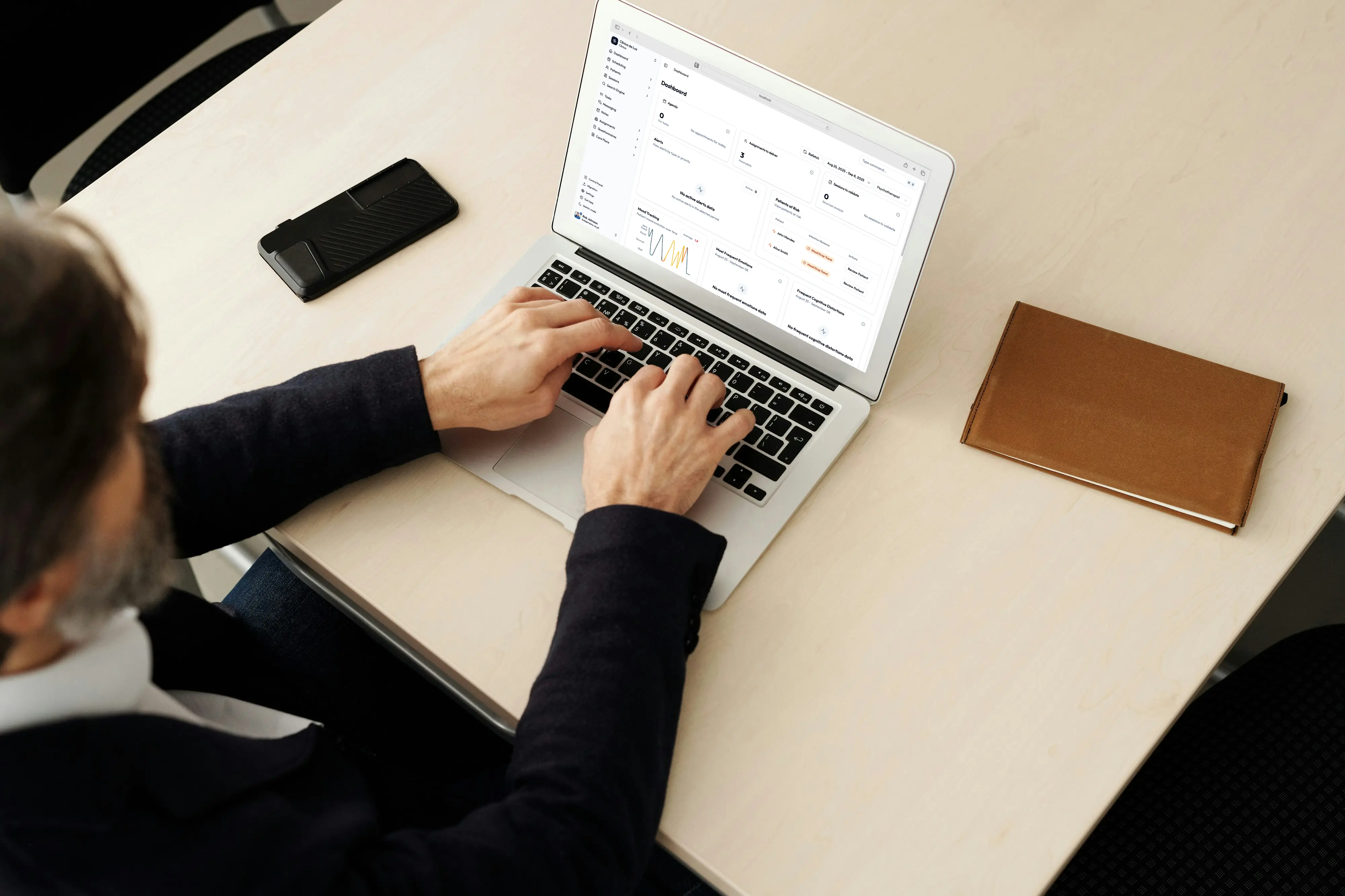 Mena for independent therapists interface