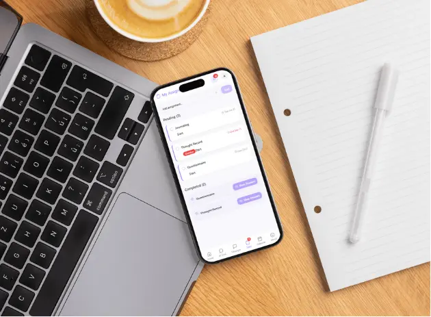 Questionnaires and Tasks mockup